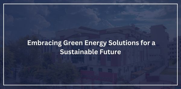 Poddar International College Leads the Way: Embracing Green Energy Solutions for a Sustainable Future